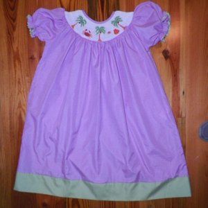 MOLLY POP  GIRLS' HAND SMOCKED DRESS